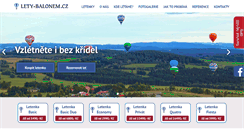 Desktop Screenshot of lety-balonem.cz