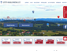 Tablet Screenshot of lety-balonem.cz